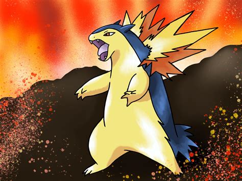 when does typhlosion learn eruption.